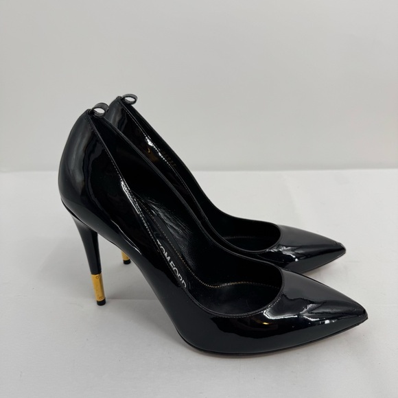 Tom Ford W2030T PTN BLK High Heel Shoes Size 39 Italy US 8.5